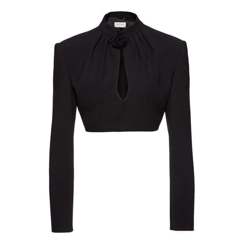 Pre-owned Magda Butrym Wool Short Vest In Black