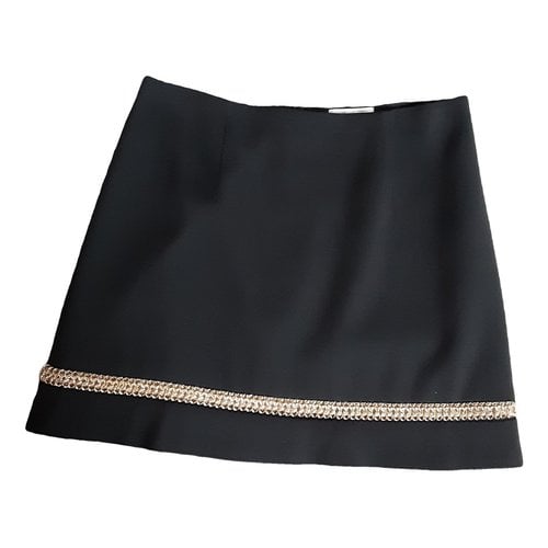 Pre-owned Paule Ka Mini Skirt In Black