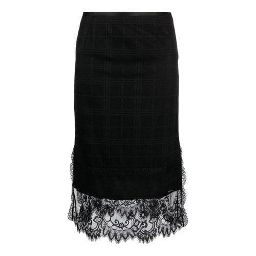 Pre-owned Alberta Ferretti Mid-length Skirt In Black