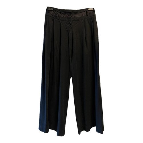 Pre-owned Patrizia Pepe Large Pants In Black