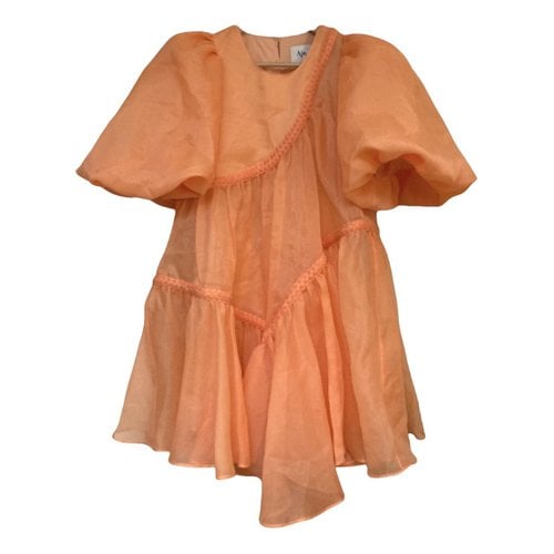 Pre-owned Aje Mini Dress In Orange
