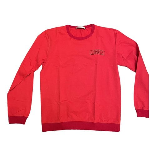 Pre-owned Msgm Sweatshirt In Red