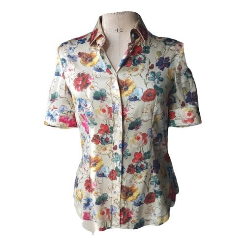 Pre-owned D&g Silk Shirt In Multicolour
