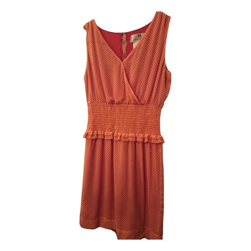 Pre-owned Givenchy Silk Mid-length Dress In Orange