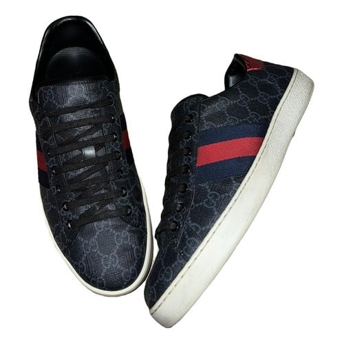 Pre-owned Gucci Ace Cloth Low Trainers In Other