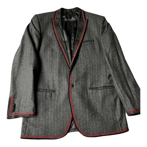 Pre-owned D&g Wool Suit In Grey