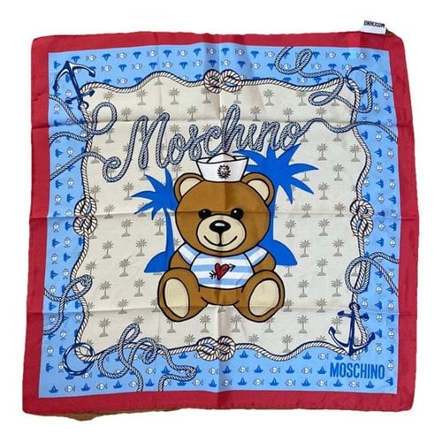 Pre-owned Moschino Silk Handkerchief In Multicolour