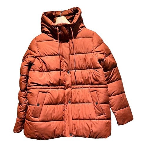 Pre-owned Barbour Puffer In Burgundy