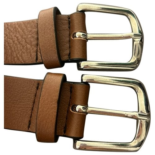 Pre-owned Marella Leather Belt In Brown