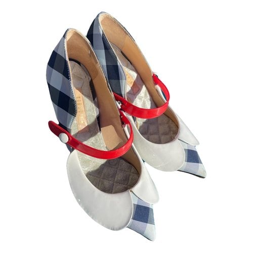 Pre-owned Giannico Cloth Heels In Multicolour