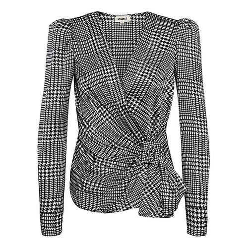 Pre-owned L Agence Silk Blouse In Grey