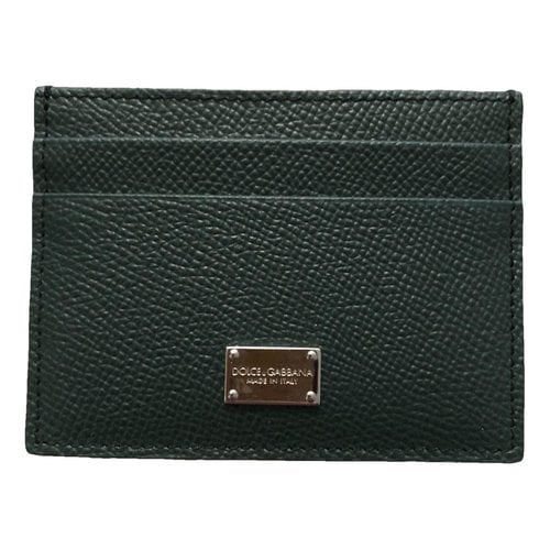 Pre-owned Dolce & Gabbana Leather Small Bag In Green