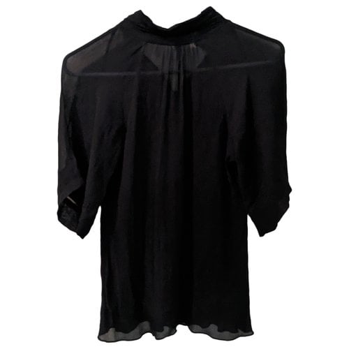 Pre-owned Ted Baker Silk Blouse In Black
