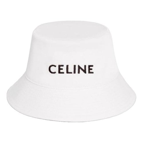 Pre-owned Celine Hat In White
