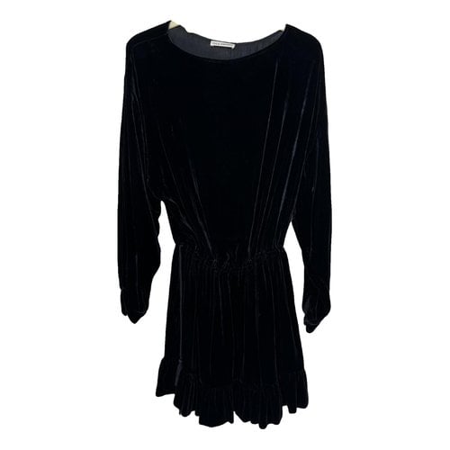 Pre-owned Ulla Johnson Velvet Mid-length Dress In Black
