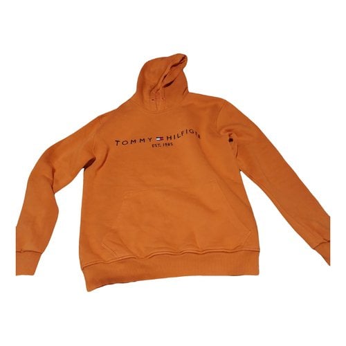Pre-owned Tommy Hilfiger Sweatshirt In Orange
