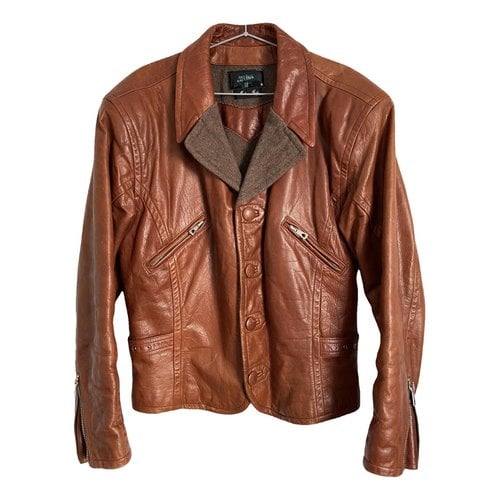 Pre-owned Jean Paul Gaultier Leather Jacket In Brown