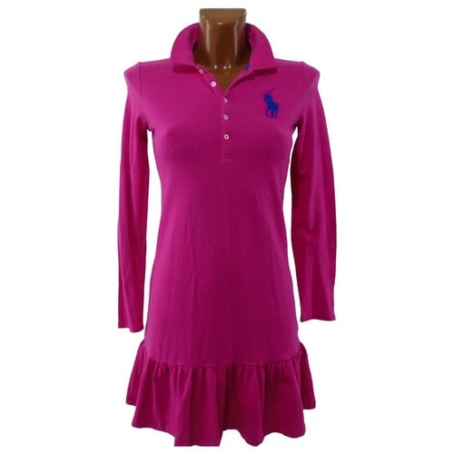 Pre-owned Polo Ralph Lauren Mid-length Dress In Pink