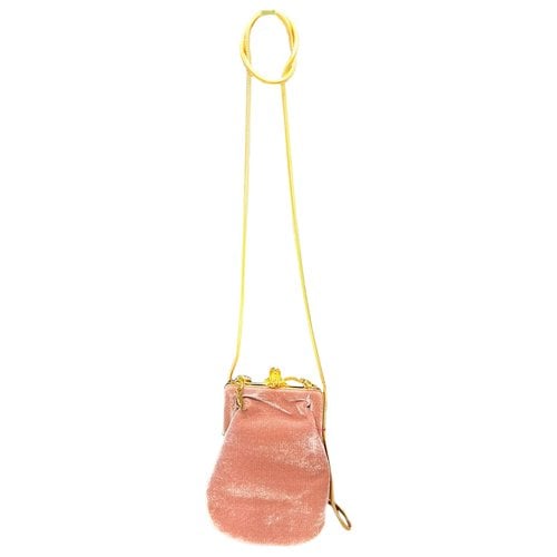Pre-owned Saint Laurent Velvet Handbag In Pink