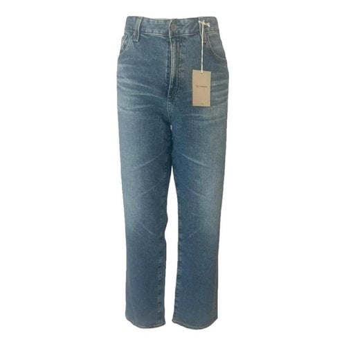 Pre-owned Adriano Goldschmied Straight Jeans In Blue