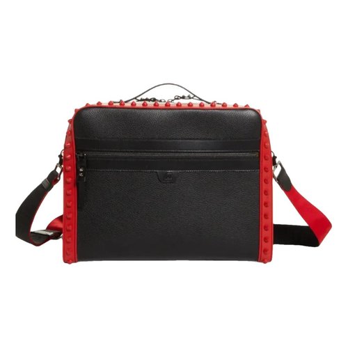 Pre-owned Christian Louboutin Leather Satchel In Black