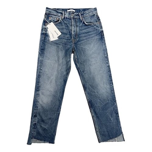 Pre-owned Grlfrnd Straight Jeans In Blue