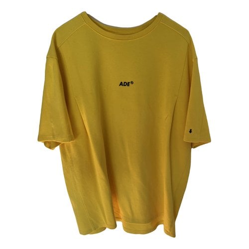 Pre-owned Ader Error T-shirt In Yellow