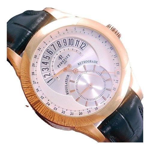 Pre-owned Perrelet Pink Gold Watch In Silver