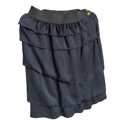Pre-owned Lanvin Silk Mid-length Skirt In Blue