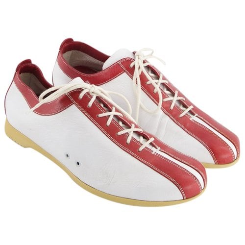 Pre-owned Jil Sander Leather Trainers In White