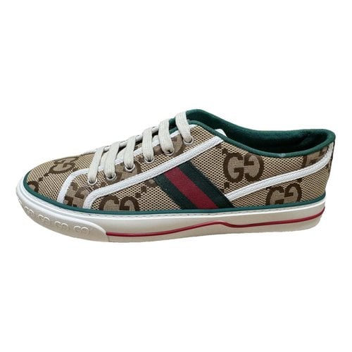 Pre-owned Gucci Tennis 1977 Low Trainers In Beige