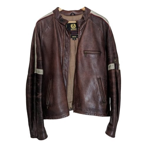 Pre-owned Belstaff Leather Jacket In Brown