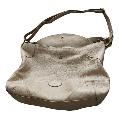 Pre-owned The Bridge Leather 48h Bag In Beige