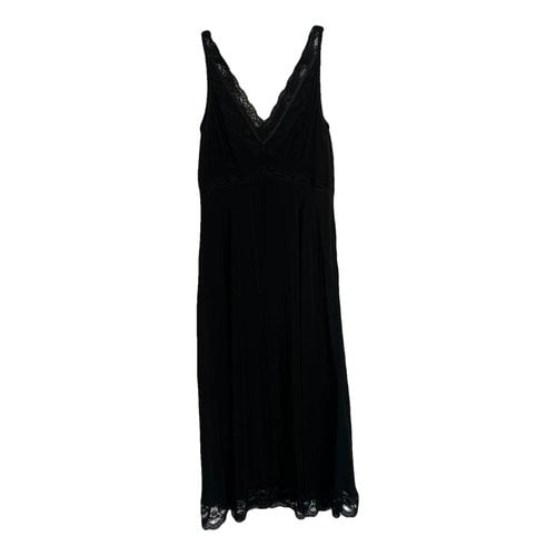 Pre-owned Zimmermann Silk Maxi Dress In Black