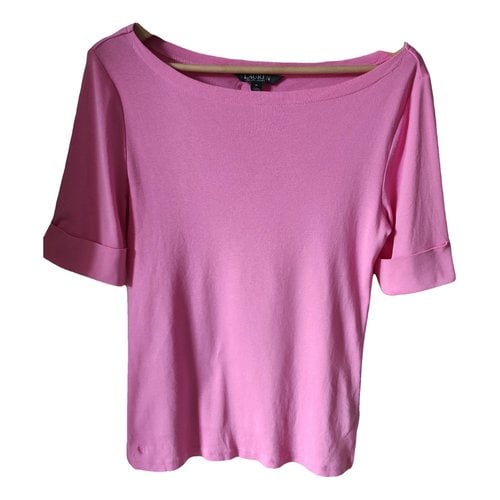Pre-owned Lauren Ralph Lauren T-shirt In Pink