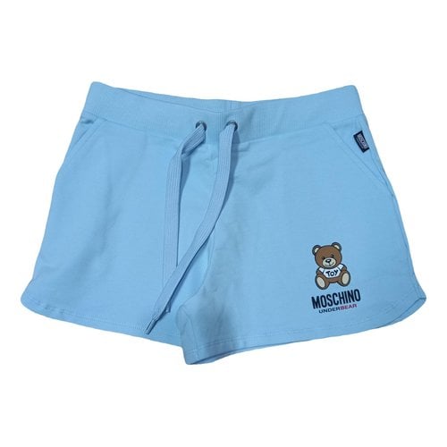 Pre-owned Moschino Mini Short In Blue