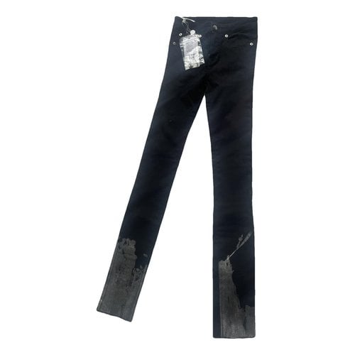 Pre-owned Mm6 Maison Margiela Slim Jeans In Black