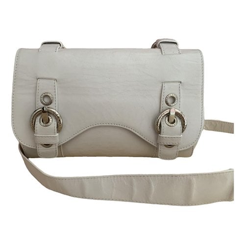 Pre-owned Stuart Weitzman Leather Handbag In White