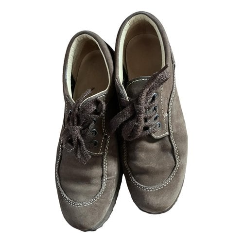 Pre-owned Hogan Lace Ups In Brown