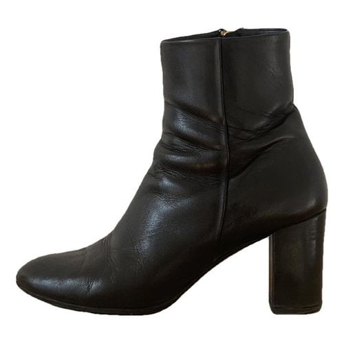 Pre-owned Filippa K Leather Boots In Black