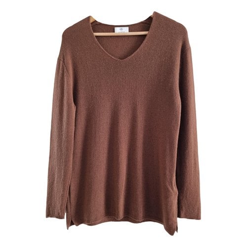 Pre-owned Allude Cashmere Jumper In Brown