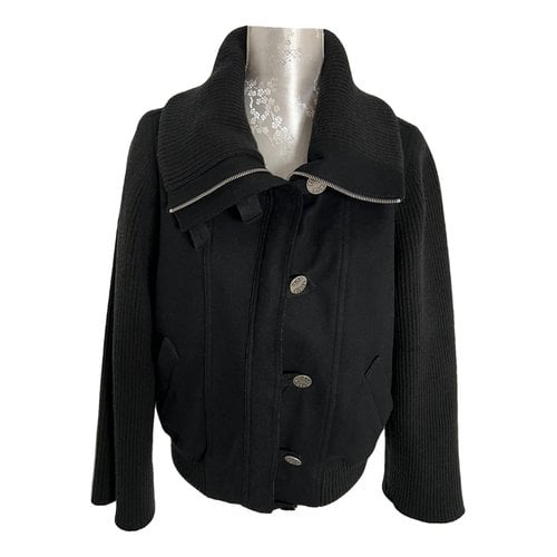 Pre-owned Plein Sud Wool Coat In Black