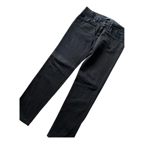 Pre-owned Z Zegna Slim Jean In Black
