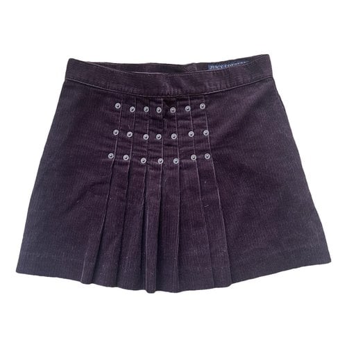 Pre-owned Juicy Couture Mini Skirt In Burgundy