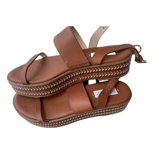 Pre-owned Gabriela Hearst Leather Sandal In Brown