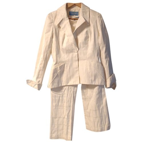 Pre-owned Mugler Suit Jacket In White