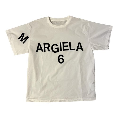 Pre-owned Mm6 Maison Margiela T-shirt In White