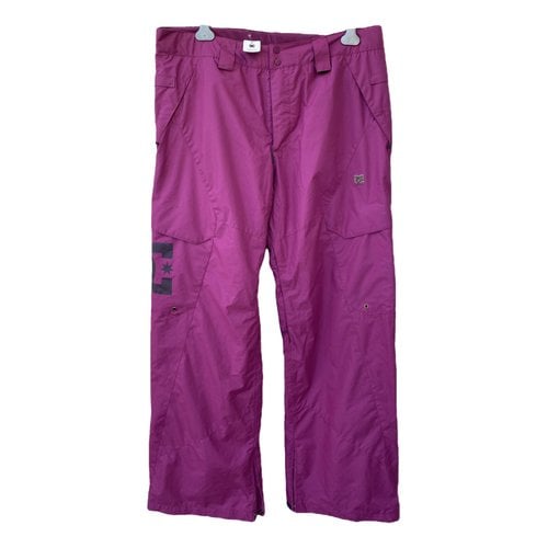 Pre-owned Dc Shoes Straight Pants In Purple