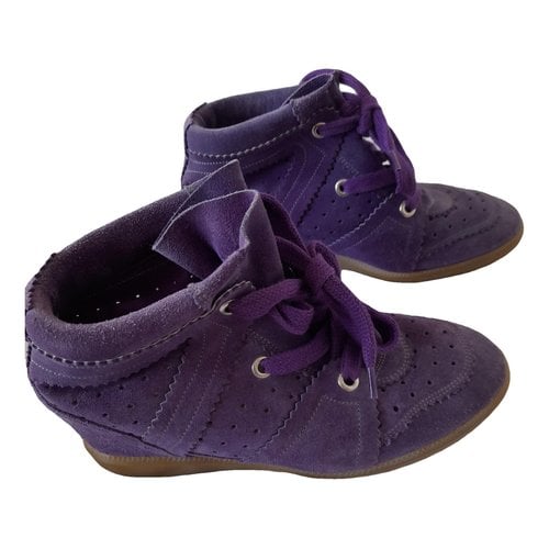 Pre-owned Isabel Marant Betty Trainers In Purple