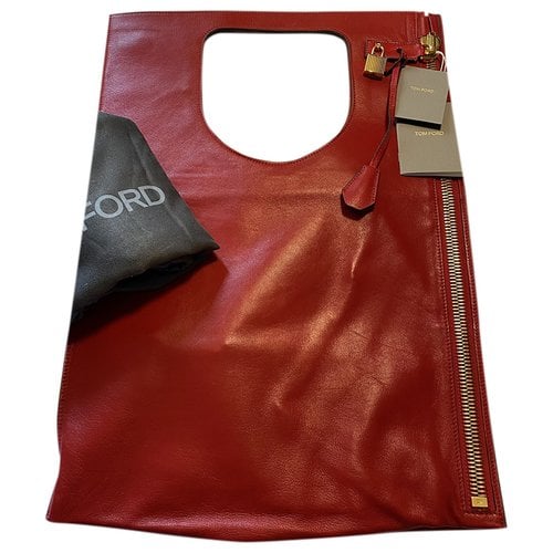Pre-owned Tom Ford Alix Leather Handbag In Red